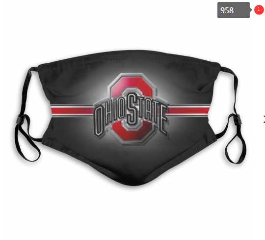 NCAA Ohio State Buckeyes #11 Dust mask with filter->ncaa dust mask->Sports Accessory